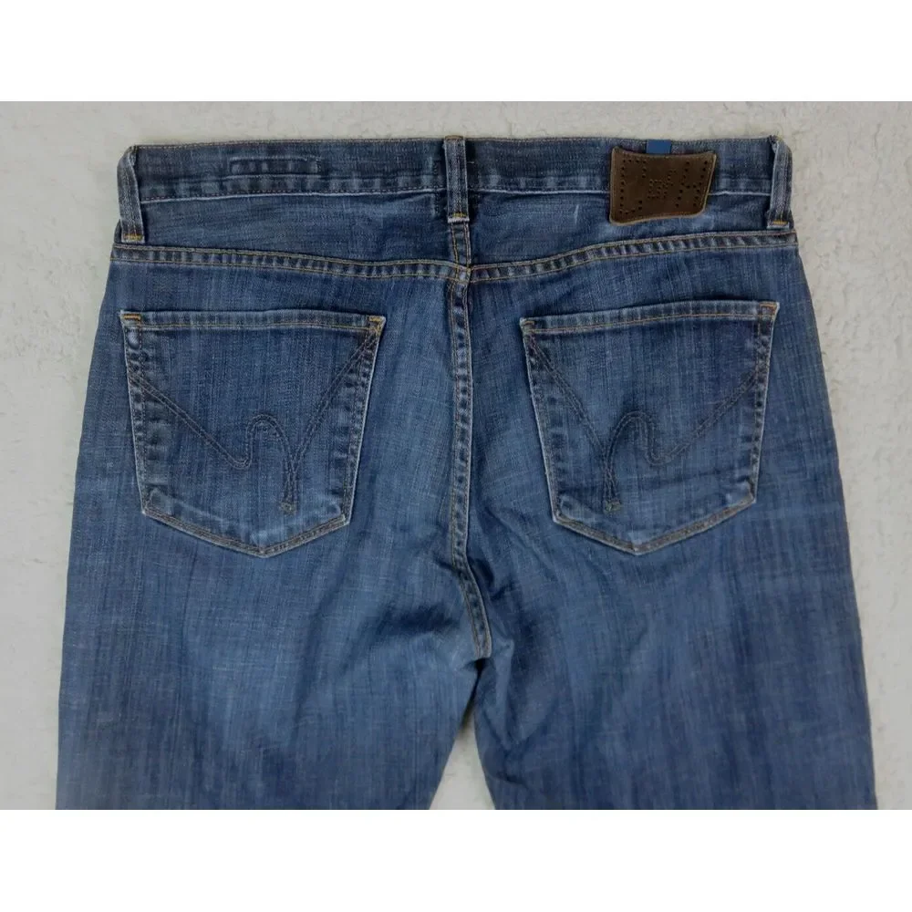 Mens Citizen‎ Of Humanity Blue Jeans Evans Size 33 Made In USA Y2K Straight VTG